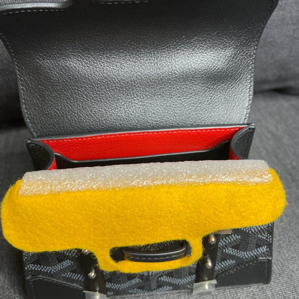 Goyard Limited Release New Nano Structured Saigon - Sold Out - Black/Red NWT - Picture 8 of 15